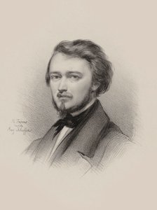 Ritratto del violinista e compositore Hubert Léonard, 1850 da Maksymilian Fajans