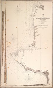 Mar Nero, carta della costa sud-occidentale della Crimea da Capo Aia a Baia Alma. Dagli ufficiali della H.M.S.V. Spitfire. da Malby Malby