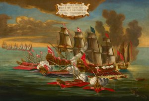 Cattura di una nave turca da parte di galee e navi dell