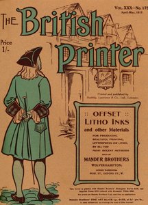 The British Printer Vol. XXX - No. 175 April-May, copertina 1917