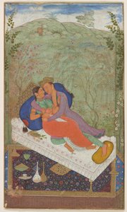 Sultano Murad e una consorte, ca. 1597 da Manohar