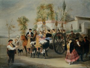 Una processione da Manuel Cabral y Aguado Bejarano