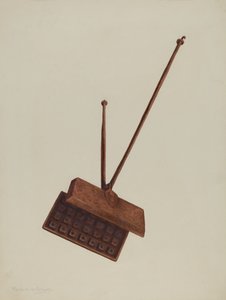 Ferro da cialda per camino, c. 1939