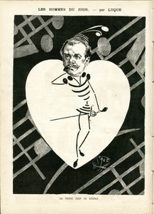 Illustrazione di Manuel Luque (1854-1919) in La Caricature (1880) da Manuel Luque
