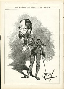 Illustrazione di Manuel Luque (1854-1919) in La Caricature (1880) da Manuel Luque