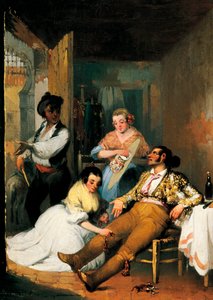 Donne che visitano un torero