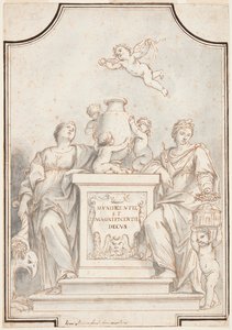 Disegno per un dipinto monocromo, Chiesa del Corpus Domini, Bologna, Italia