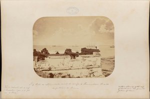 Vista della punta settentrionale della scogliera di Pernambuco dalla fortezza di Brum da Marc Ferrez