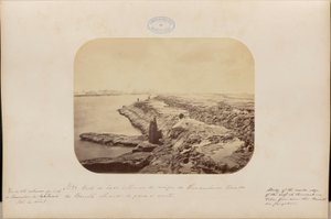 Vista del lato interno della barriera corallina di Pernambuco da Barreta verso nord da Marc Ferrez
