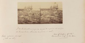 Vista stereoscopica della parte superiore della barriera corallina di Pernambuco, guardando verso sud