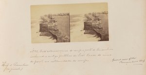 Vista stereoscopica dalla barriera corallina al porto di Pernambuco, compresa l