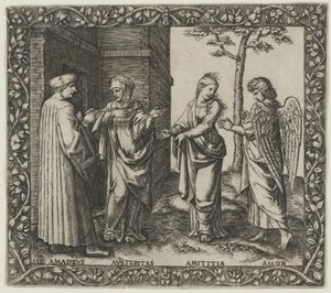Amadeus Berruti con Austeritas, Amititia e Amor da Marcantonio Raimondi