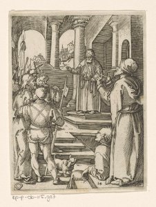 Cristo davanti a Pilato (Passione di Cristo) da Marcantonio Raimondi
