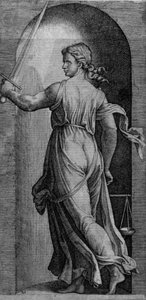 Giustizia da Marcantonio Raimondi