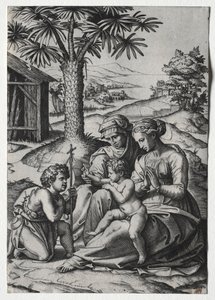 Madonna della palma da Marcantonio Raimondi
