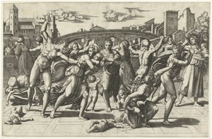 Massacro degli innocenti da Marcantonio Raimondi