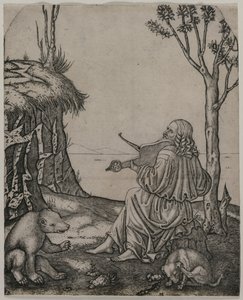 Orfeo che incanta gli animali, c. 1505 da Marcantonio Raimondi