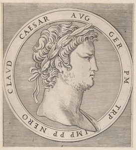 Speculum Romanae Magnificentiae: Nerone, da I Dodici Cesari da Marcantonio Raimondi