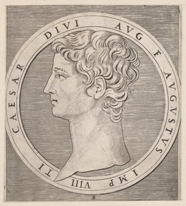 Speculum Romanae Magnificentiae: Tiberio, dai Dodici Cesari da Marcantonio Raimondi