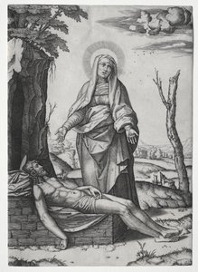 La Pietà da Marcantonio Raimondi