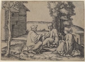I tre dottori da Marcantonio Raimondi