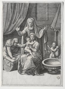 La Vergine e la culla con Santa Elisabetta e Sant