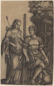 Venere appare ad Enea da Marcantonio Raimondi