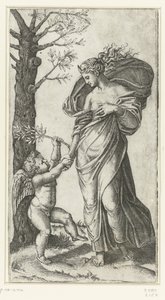 Riconciliazione di Minerva e Amore da Marcantonio Raimondi