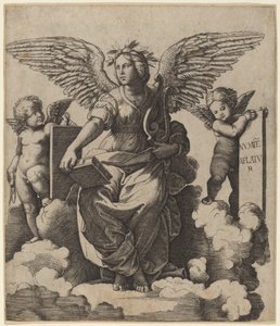 Poesia da Marcantonio Raimondi after Raphael