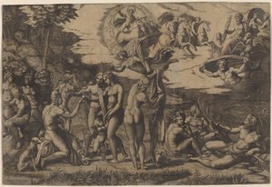 Il giudizio di Paride da Marcantonio Raimondi after Raphael