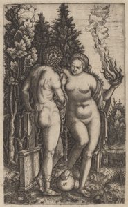 Uomo e Donna con una Palla da Marcantonio Raimondi possibly after Francesco Francia