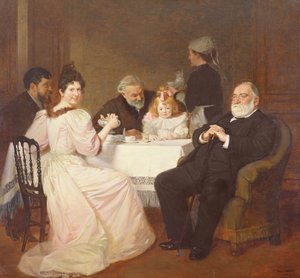 Riunione di famiglia a casa di Madame Adolphe Brisson, 1893