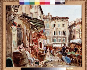 Le marché place de Lenche a Marsiglia da Marcel Leprin