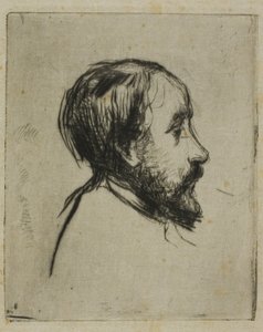 Profilo Ritratto di Degas da Marcellin Gilbert Desboutin