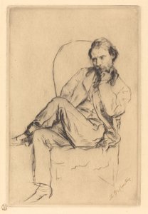 Renoir seduto da Marcellin Gilbert Desboutin