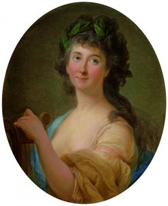 Ritratto di Catherine Gattai Thomatis come musa da Marcello Bacciarelli