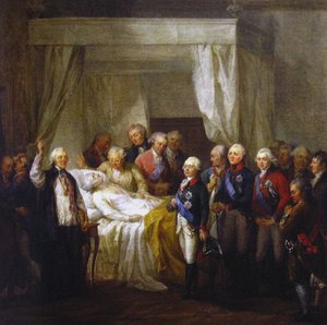 La morte di Stanislao II Augusto Poniatowski, dopo il 1798 da Marcello Bacciarelli