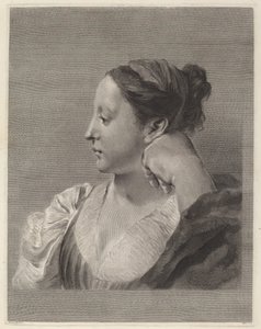 Giovane donna di profilo da Marco Alvise Pitteri after Giovanni Battista Piazzetta