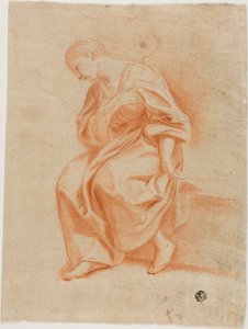 Donna seduta di profilo da Marcantonio Franceschini