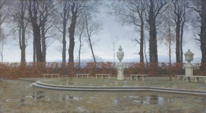I giardini reali di Torino dopo le piogge di marzo