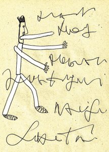 Lingua, 2014 (inchiostro su carta) da Marco Campedelli