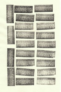 Pietre_22, 2017 (timbri di gomma) da Marco Campedelli