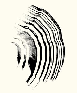 Vibrazione_01, 2023 (inchiostro su carta) da Marco Campedelli