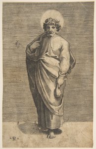 San Matteo con una borsa, ca. 1515-27 da Marco Dente