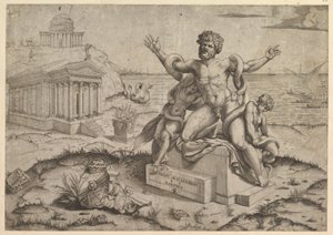 Speculum Romanae Magnificentiae: Antichi bassorilievi con Laocoonte, ca. 1516-20