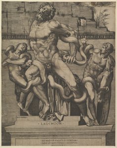 Speculum Romanae Magnificentiae: Laocoonte, XVI secolo da Marco Dente