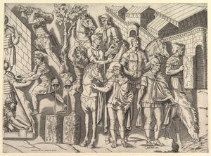 Speculum Romanae Magnificentiae: Cavalieri romani, dalla Colonna di Traiano da Marco Dente