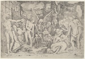 Gli scheletri da Marco Dente, after Baccio Bandinelli