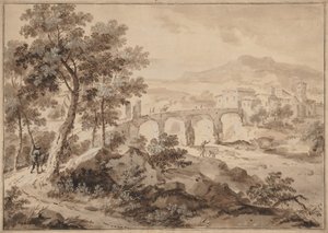 Paesaggio con ponte