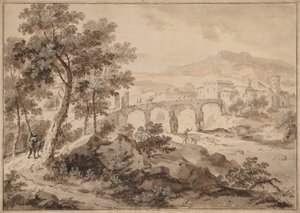 Paesaggio con ponte, 1700-1729
